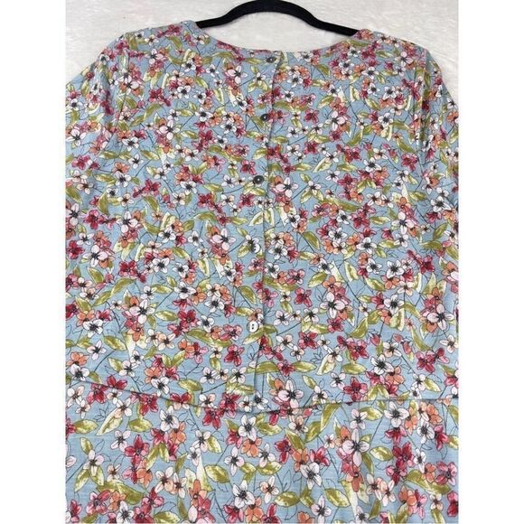 J. Jill Women's LARGE Spring Garden Layered Dress Ditsy Floral Buttery Soft - Picture 6 of 9
